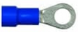 16-14 AWG (RING) Blue Spade Wire Connector TekShack