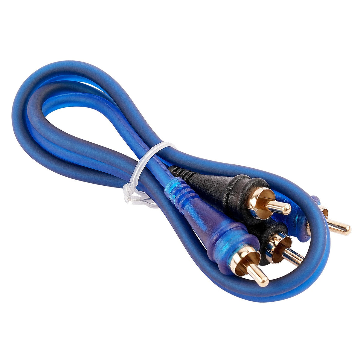 1.5FT Frosted RCA Audio Cable (BMV-BLS-1.5), 10-Pack (10 Individual Cables) Audiopipe