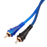 12FT Frosted RCA Audio Cable (BMV-BLS-12), 10-Pack (10 Individual Cables) Audiopipe
