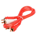 1.5FT Oxygen Free RCA Audio Cable (BMV-G-1.5), 10-Pack (10 Individual Cables) Audiopipe