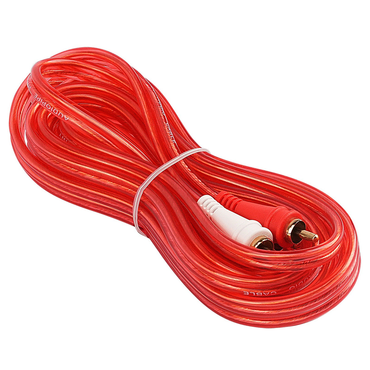 12FT Oxygen Free RCA Audio Cable (BMV-G-12), 10-Pack (10 Individual Cables) Audiopipe