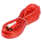 12FT Oxygen Free RCA Audio Cable (BMV-G-12), 10-Pack (10 Individual Cables) Audiopipe
