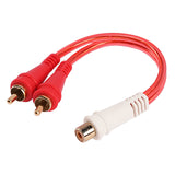 Female to 2 Male Oxygen Free RCA Audio Splitter (BMV-G-YF-2M), 10-Pack (10 Individual Cables) Audiopipe