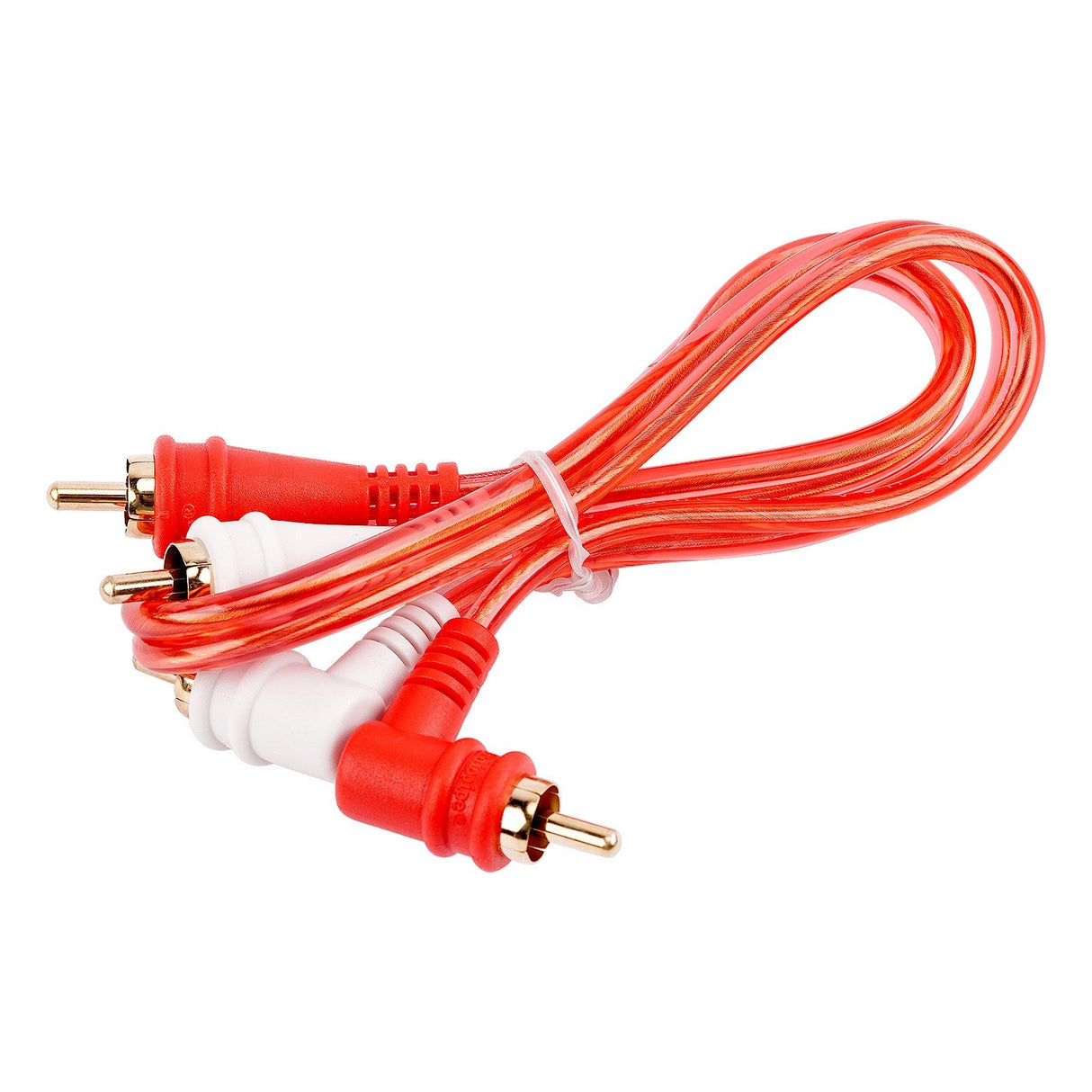 1.5FT Oxygen Free RCA Audio Cable With Right Angle (BMV-GRA-1.5), 10-Pack (10 Individual Cables) Audiopipe