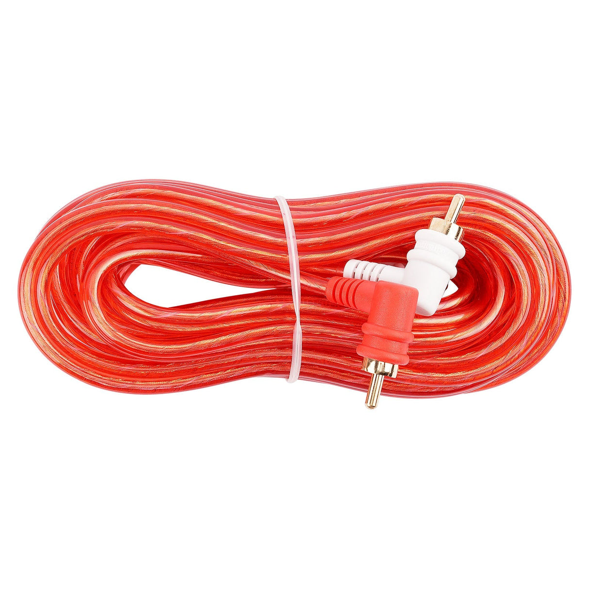 12FT Oxygen Free RCA Audio Cable With Right Angle (BMV-GRA-12), 10-Pack (10 Individual Cables) Audiopipe