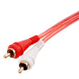 17FT Oxygen Free RCA Audio Cable With Right Angle (BMV-GRA-17), 10-Pack (10 Individual Cables) Audiopipe