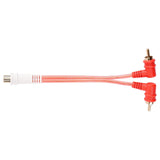 Female to 2 Male RCA Cable (BMV-GRA-F-2M), 10-Pack (10 Individual Cables) Audiopipe