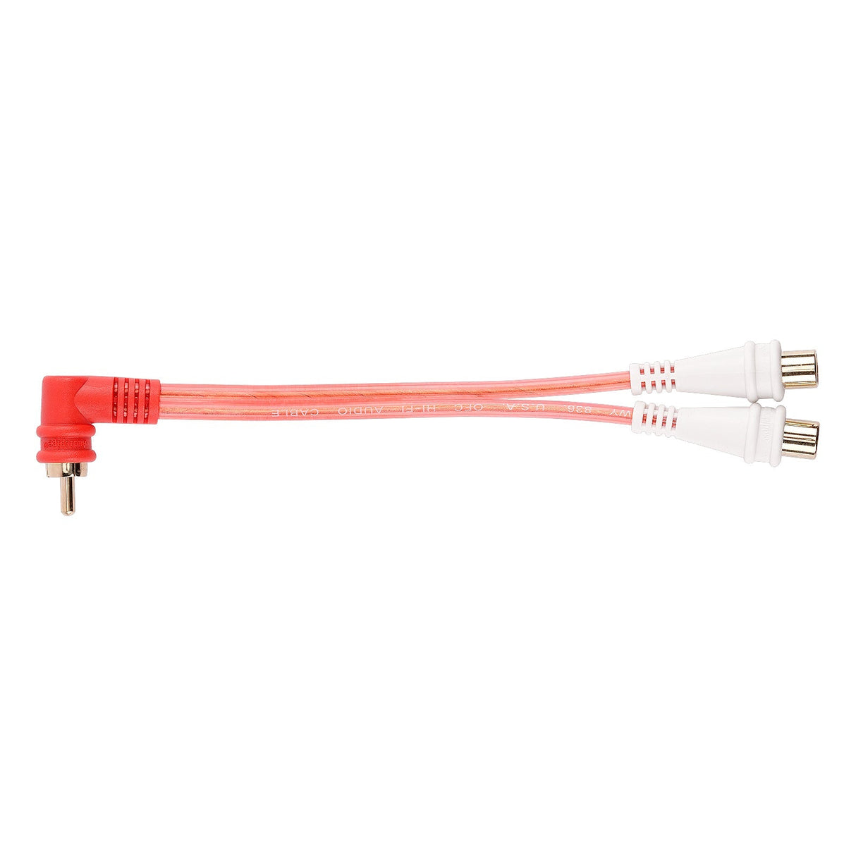 Male to 2 Female RCA Cable (BMV-GRA-M-2F), 10-Pack (10 Individual Cables) Audiopipe