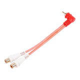 Male to 2 Female RCA Cable (BMV-GRA-M-2F), 10-Pack (10 Individual Cables) Audiopipe