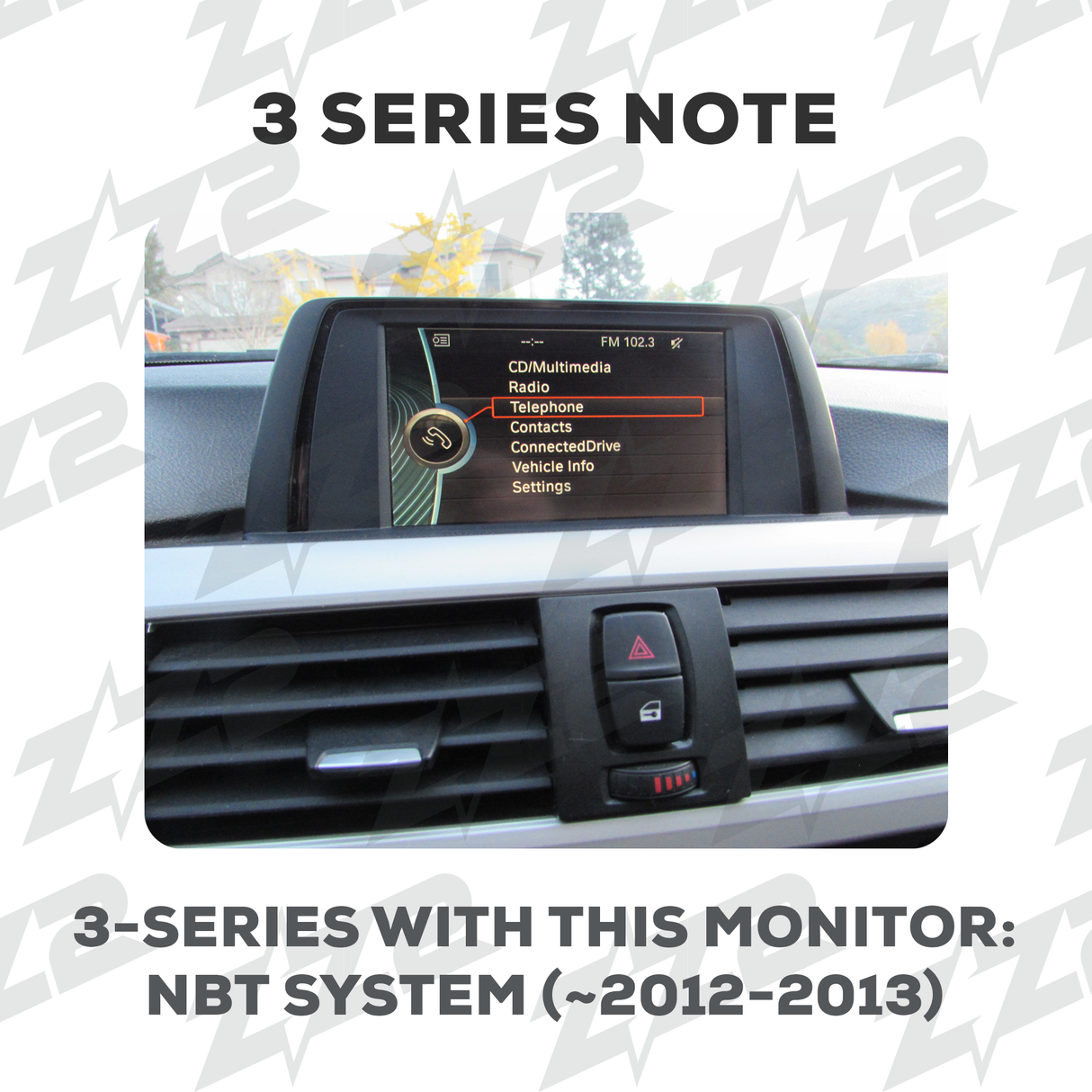 10.25" DIZZPLAY for BMW 3 series (E90/E91/E92/E93) 2009-2012 equipped with the CIC system. ZZ2