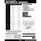Sky High Car Audio BMX 18" 2500W RMS Subwoofer DVC Sky High Car Audio