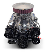 Ford Small Block Compatible 347 c.i. Engine - 415 Horsepower - Deluxe Dressed - Black Pulley Kit - Rear Sump - Carbureted