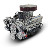 Ford Small Block Compatible 347 c.i. Engine - 415 Horsepower - Deluxe Dressed - Polished Pulley Kit - Rear Sump - Carbureted