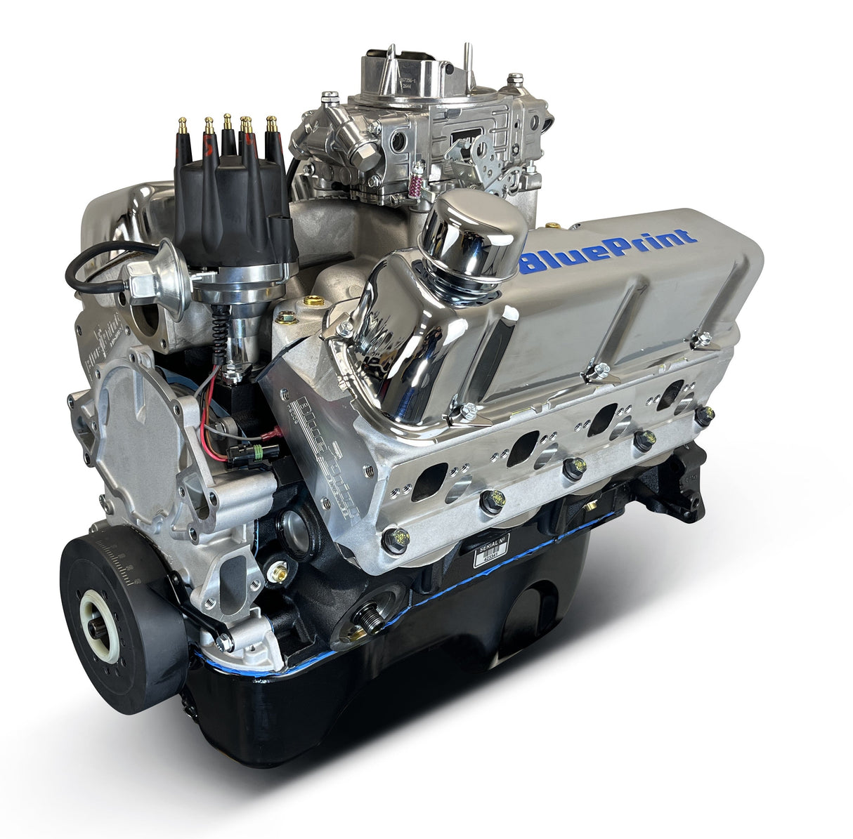 Ford Small Block Compatible 347 c.i. Engine - 415 Horsepower - Base Dressed - Rear Sump - Carbureted