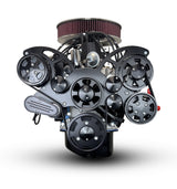 Ford Small Block Compatible 347 c.i. Engine - 415 Horsepower - Deluxe Dressed - Black Pulley Kit - Rear Sump - Fuel Injected