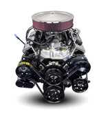 GM Small Block Compatible 383 c.i. Engine - 436 Horsepower - Deluxe Dressed - Black Pulley Kit - BluePrint Engines Calibrated ECU