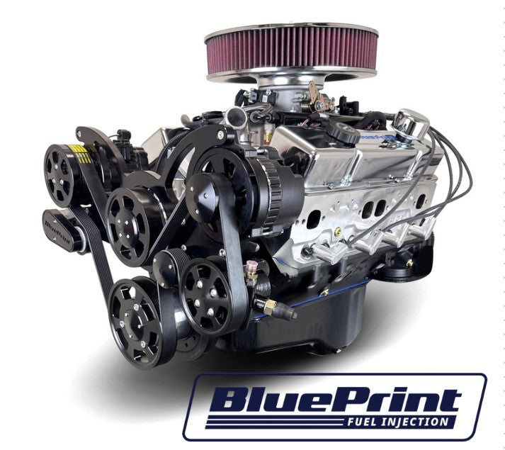 GM Small Block Compatible 400 c.i. Engine - 500 Horsepower - Deluxe Dressed - Black Pulley Kit - Multi-Port Fuel Injected