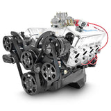 GM Big Block Compatible 454 c.i. Engine - 460 Horsepower - Deluxe Dressed - Black Pulley Kit - Carbureted