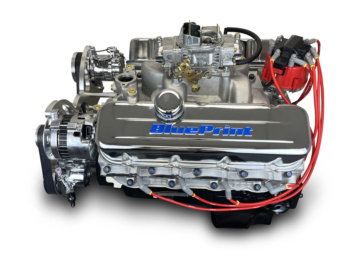 GM Big Block Compatible 454 c.i. Engine - 460 Horsepower - Deluxe Dressed - Polished Pulley Kit - Carbureted