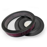 Air Cleaner with Flat Base - 14" Black