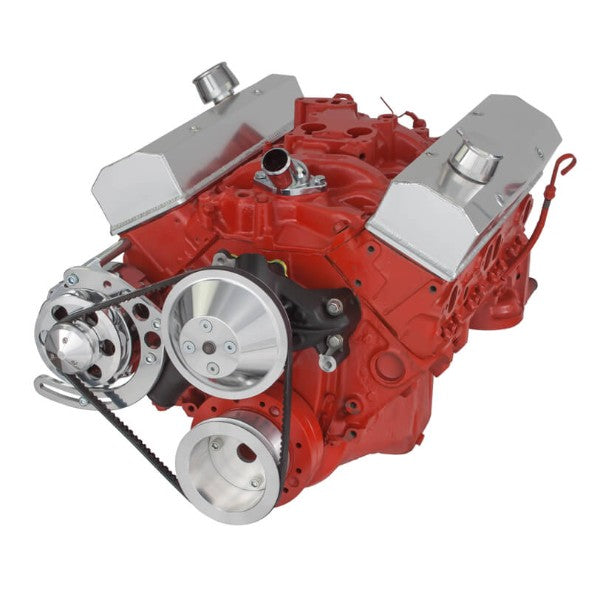GM SB Compatible Front Accessory Drive - V-Belt with Alternator | Water Pump | Brackets and Bolts