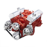 GM SB Compatible Front Accessory Drive - Dual-Belt Quick Serpentine with Alternator | Power Steering | Water Pump | Brackets and Bolts