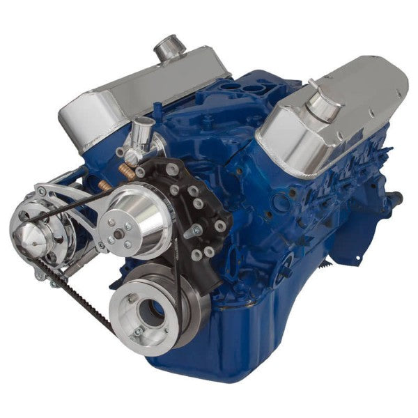 Ford 351 Windsor SB Compatible Front Accessory Drive - V-Belt with Alternator | Water Pump | Brackets and Bolts