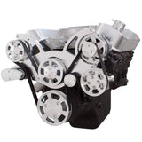 GM BB Standard and Tall Deck Compatible Front Accessory Drive - Full Serpentine with Alternator | Power Steering | Water Pump | Brackets and Bolts