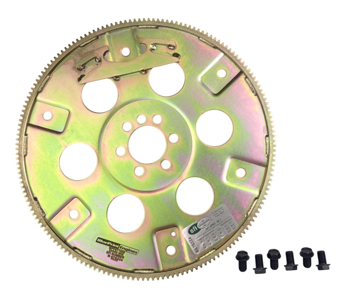 168-Tooth Steel SFI 14" Flex Plate - 1-Piece Rear Main Seal - External Balance - GM Compatible