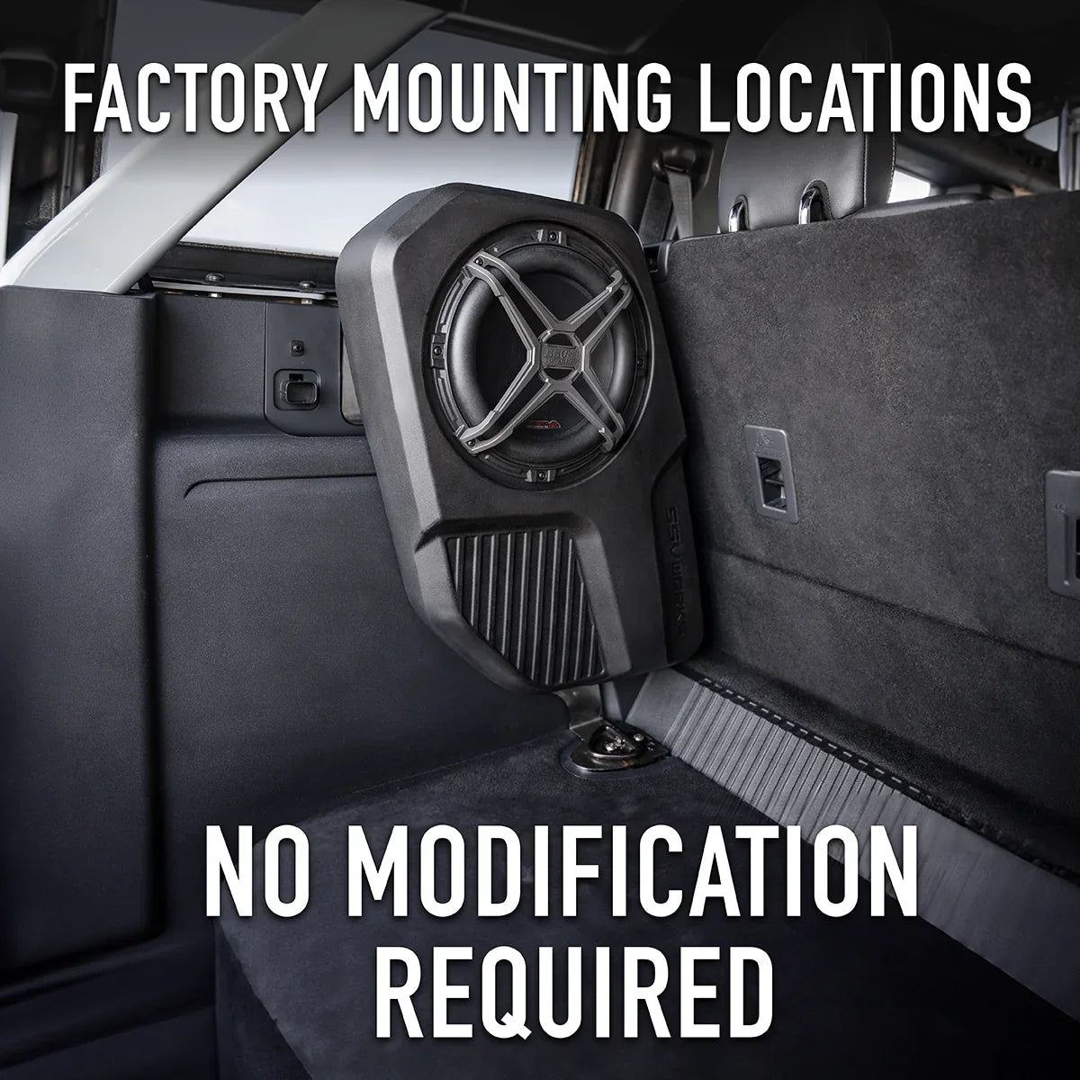 SSV Works Rear Subwoofer Add-On I 21' - Current Ford Bronco