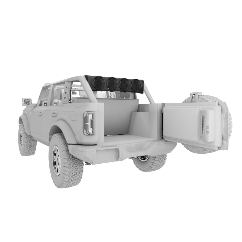 Bronco 6th Gen Rear Overhead Soundbar Loaded – 6 Coaxial Midrange Speakers, Dual Hybrid Tweeters & Multi-Channel Amplifier