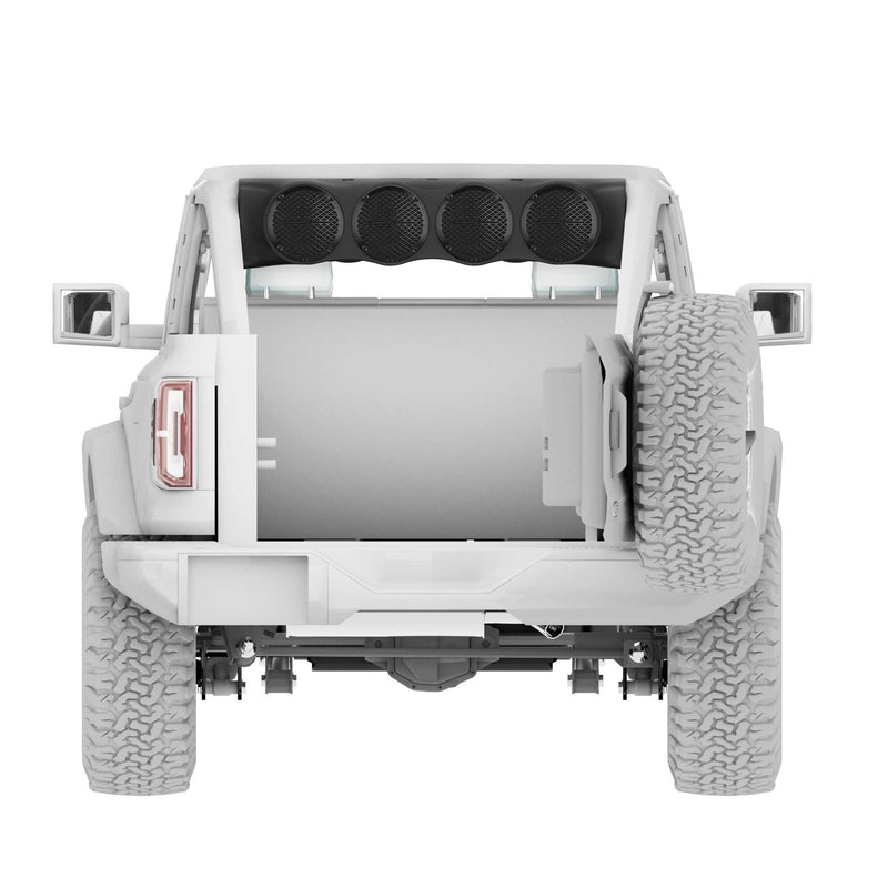 Bronco 6th Gen Rear Overhead Soundbar Loaded – 6 Coaxial Midrange Speakers, Dual Hybrid Tweeters & Multi-Channel Amplifier