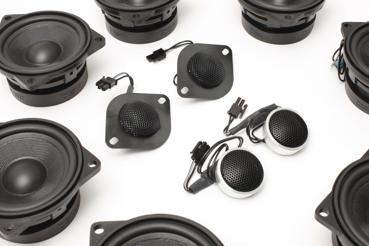 Stage One BMW Speaker Upgrade for E60/E61 Sedan/Wagon with Premium Top Hi-Fi Bavsound LLC