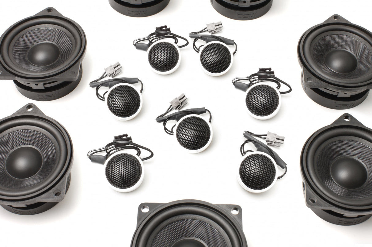 Stage One BMW Speaker Upgrade for E70/E71 X5/X6 with Premium Top Hi-Fi Bavsound LLC