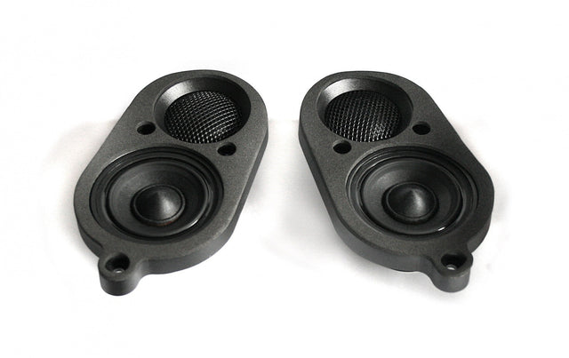 Part: BAVSOUND 65mm Midrange + 25mm Silk Tweeter + Integrated Mounting Plate, E46 Coupe / Conv. Harman Kardon, Pair Bavsound LLC