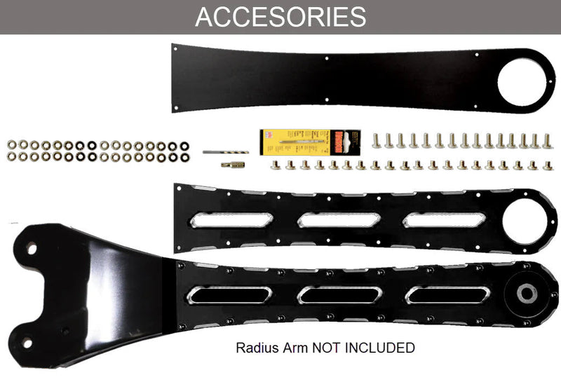 “RAD” series (Radius Arm) 2011 to 2016 F250 F350 SUPER DUTY Identity ARM Badge Kit Stryker Off Road Design