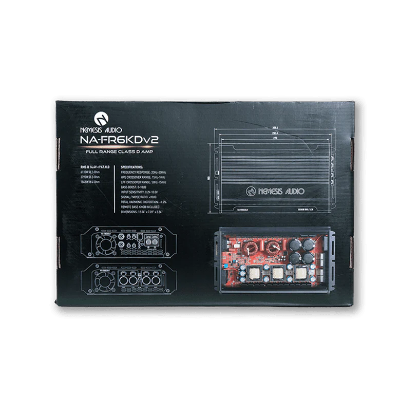 Nemesis Audio NA-FR6KDv2 6110W RMS Full Range Class D Amplifier
