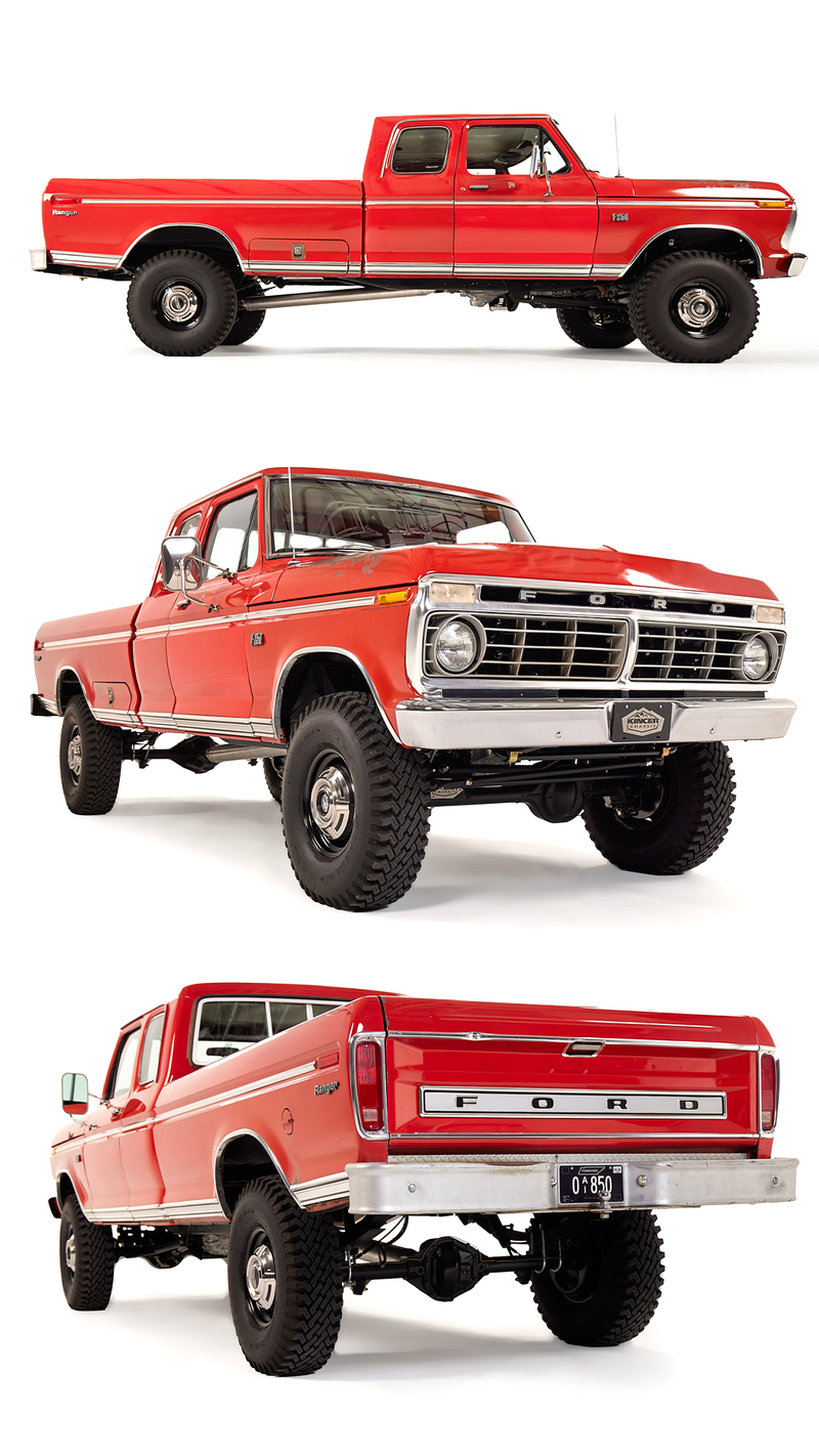 Kincer Chassis 2wd to 4wd Conversion Kit including Axle - 1967-1979 Ford F-Series