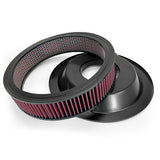 Air Cleaner with Drop Base - 14" Black