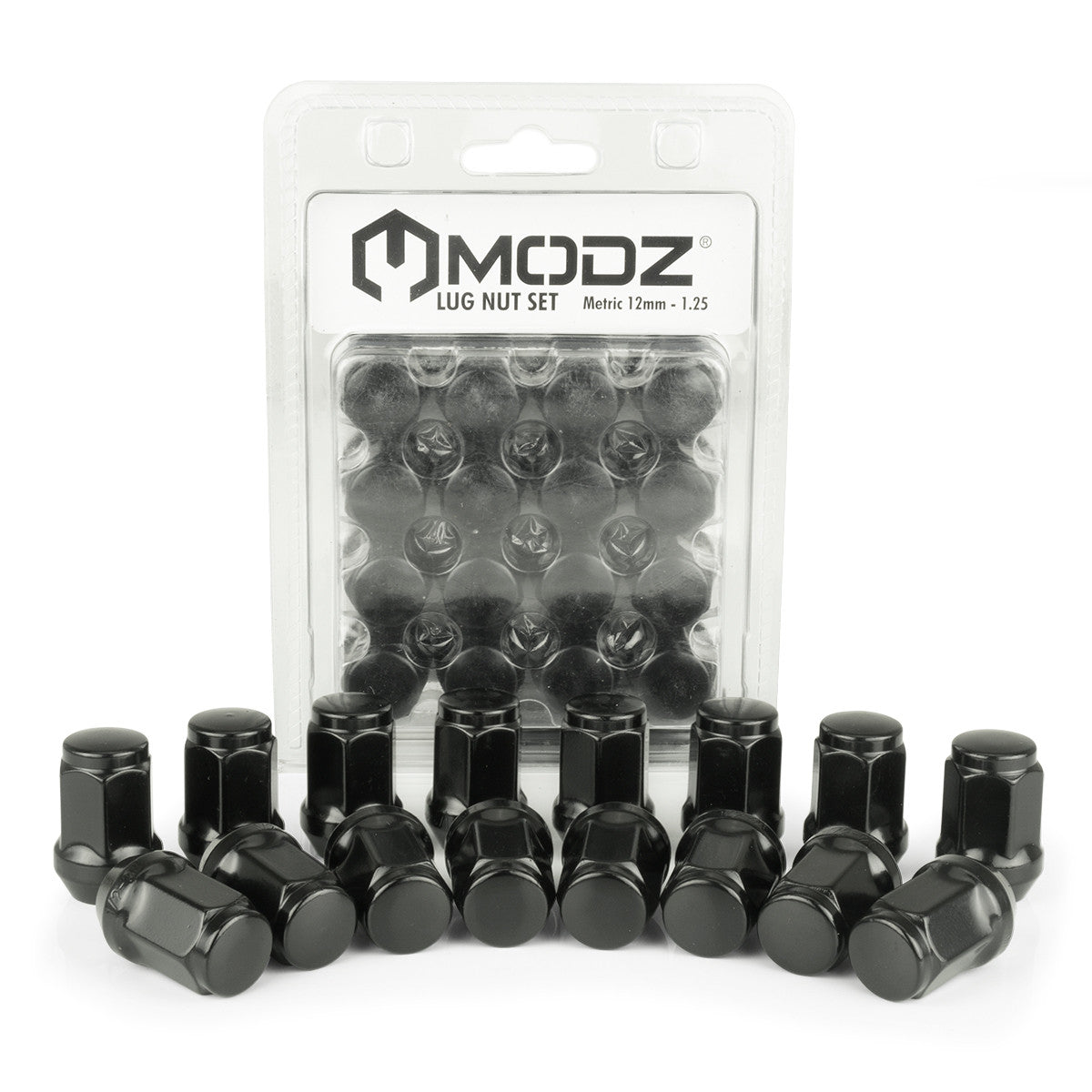 MODZ Black Golf Cart Lug Nuts Pack of 16