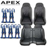 Aces Racing - 2024+ Polaris XP Bench Seat and Bucket Seat Combo