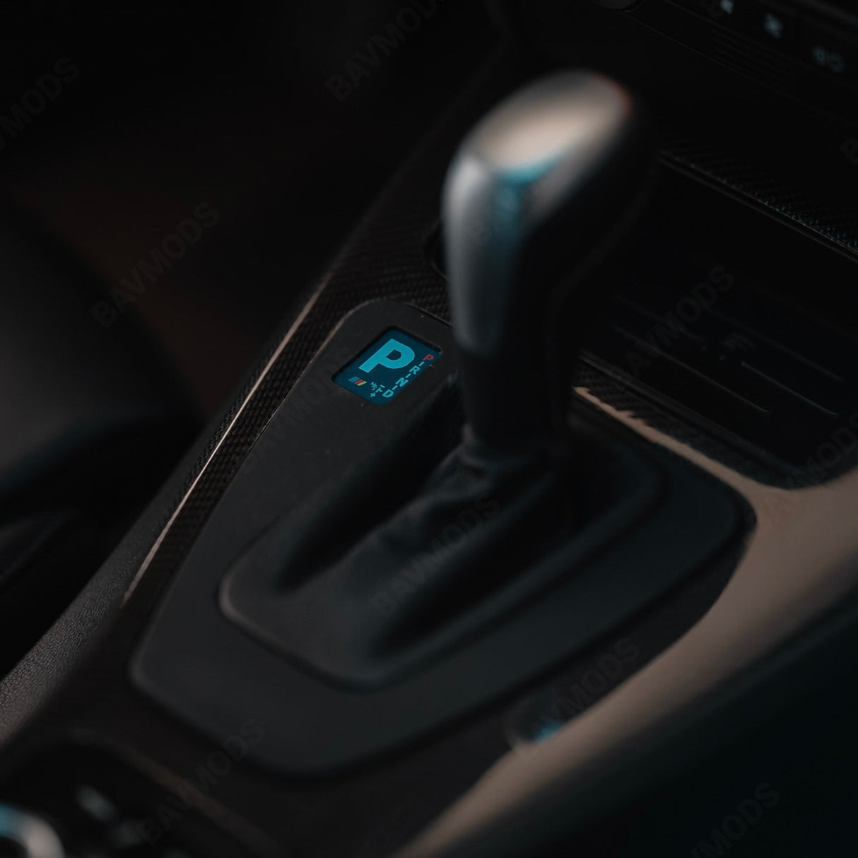 BAVMODS® Digital Gearshift Indicator Conversion Kit for BMW E9X 3 Series | LCD Display + Included Replacement Trim Panel BAVMODS®