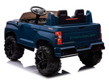 Kids Chevy Silverado 4x4 2 Seater Monster Truck Ride-On Toy with Big Wheels