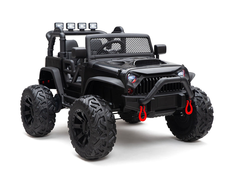 BOOM BOOM The BUFFALO Children's Off-Road Kids Car 24V 4X4 Ride-On Toy with 2 Seats Magic Cars Parental Remote Control - Perfect Present for Little Boys and Girls