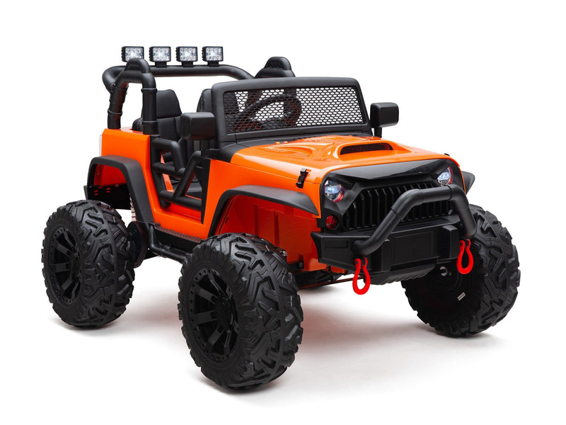 BOOM BOOM The BUFFALO Children's Off-Road Kids Car 24V 4X4 Ride-On Toy with 2 Seats Magic Cars Parental Remote Control - Perfect Present for Little Boys and Girls