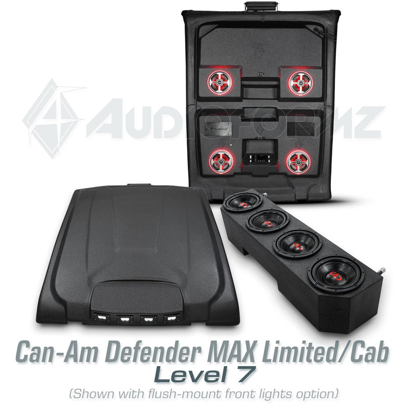 2016-2025 Can-Am Defender MAX HD7-HD10 Limited/Cab Stereo Tops (4-Door)