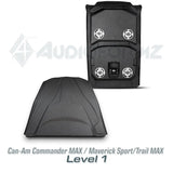2021+ Can-Am Commander MAX / 2019+ Maverick Sport MAX Stereo Tops (4-Seat) Can-Am