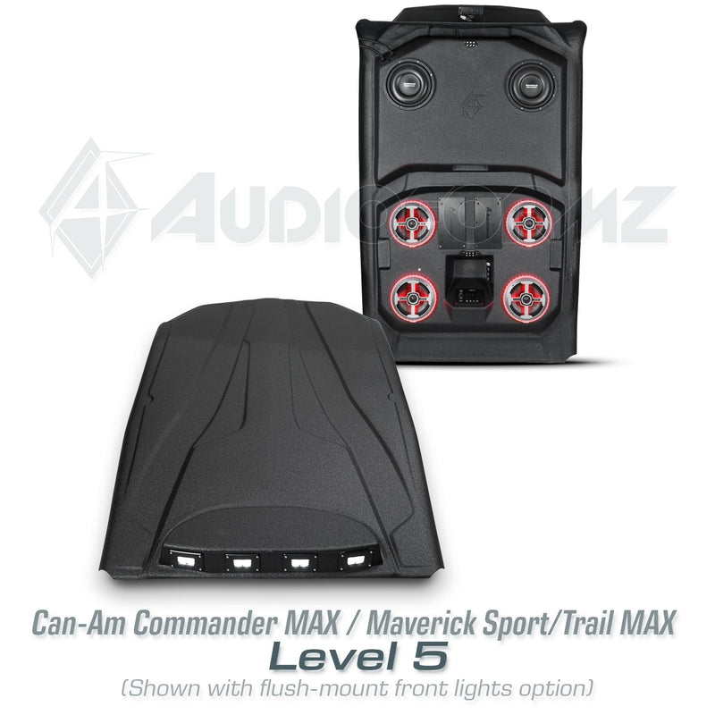 2021+ Can-Am Commander MAX / 2019+ Maverick Sport MAX Stereo Tops (4-Seat)