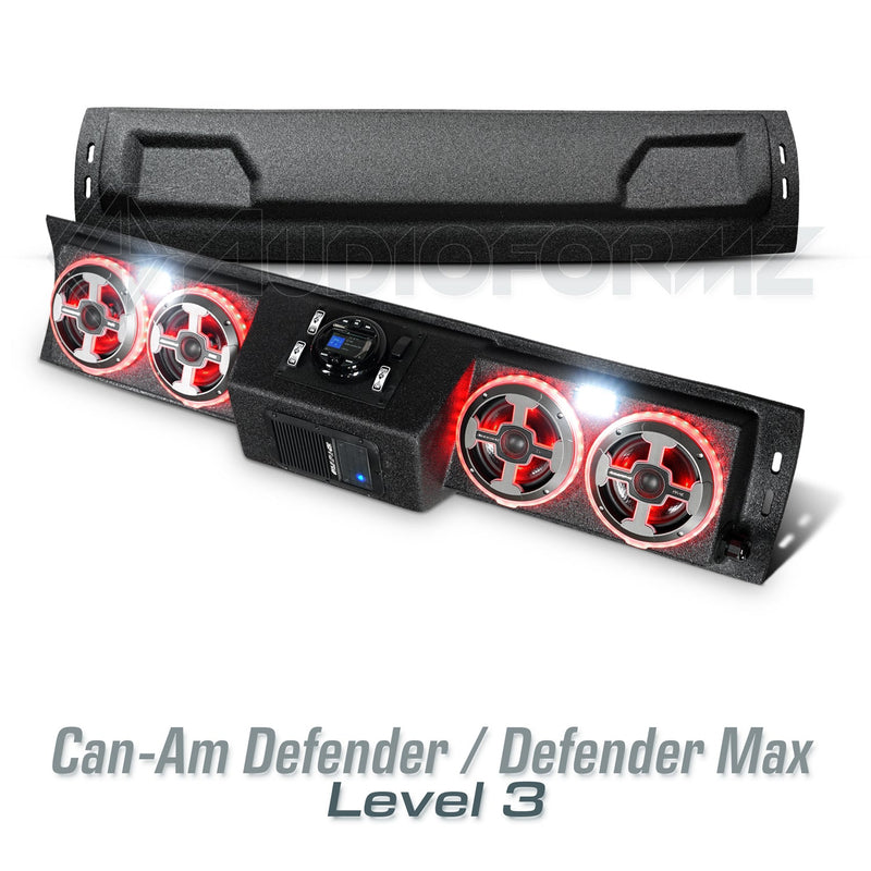 2016+ Can-Am Defender & Defender MAX Stereo Soundbar (HD7-HD10)