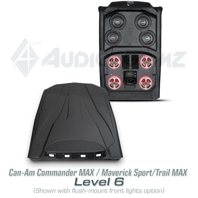 2021+ Can-Am Commander MAX / 2019+ Maverick Sport MAX Stereo Tops (4-Seat)
